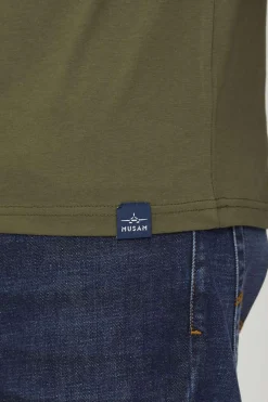 Tee Shirt Homme Aeronautica Militare Ts2254J607 39291 Verde Oscuro