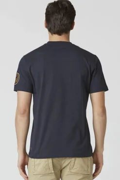 Tee Shirt Homme Aeronautica Militare Ts2404J596 08184 Blu Navy