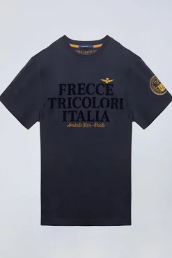 Tee Shirt Homme Aeronautica Militare Ts2404J596 08184 Blu Navy