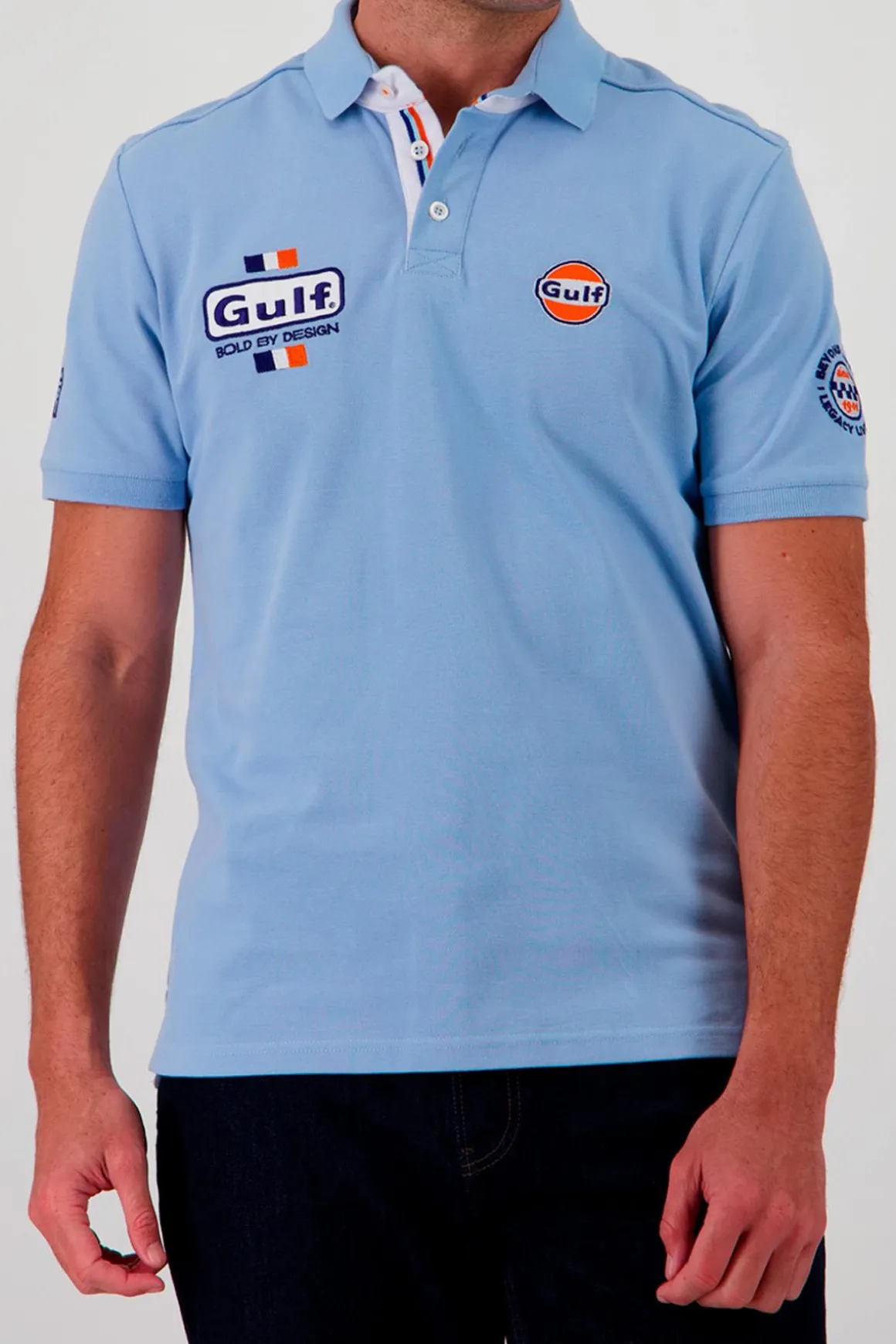 Tee Shirt Homme Gulf Polo Gulf Pom01-125 Light Blue