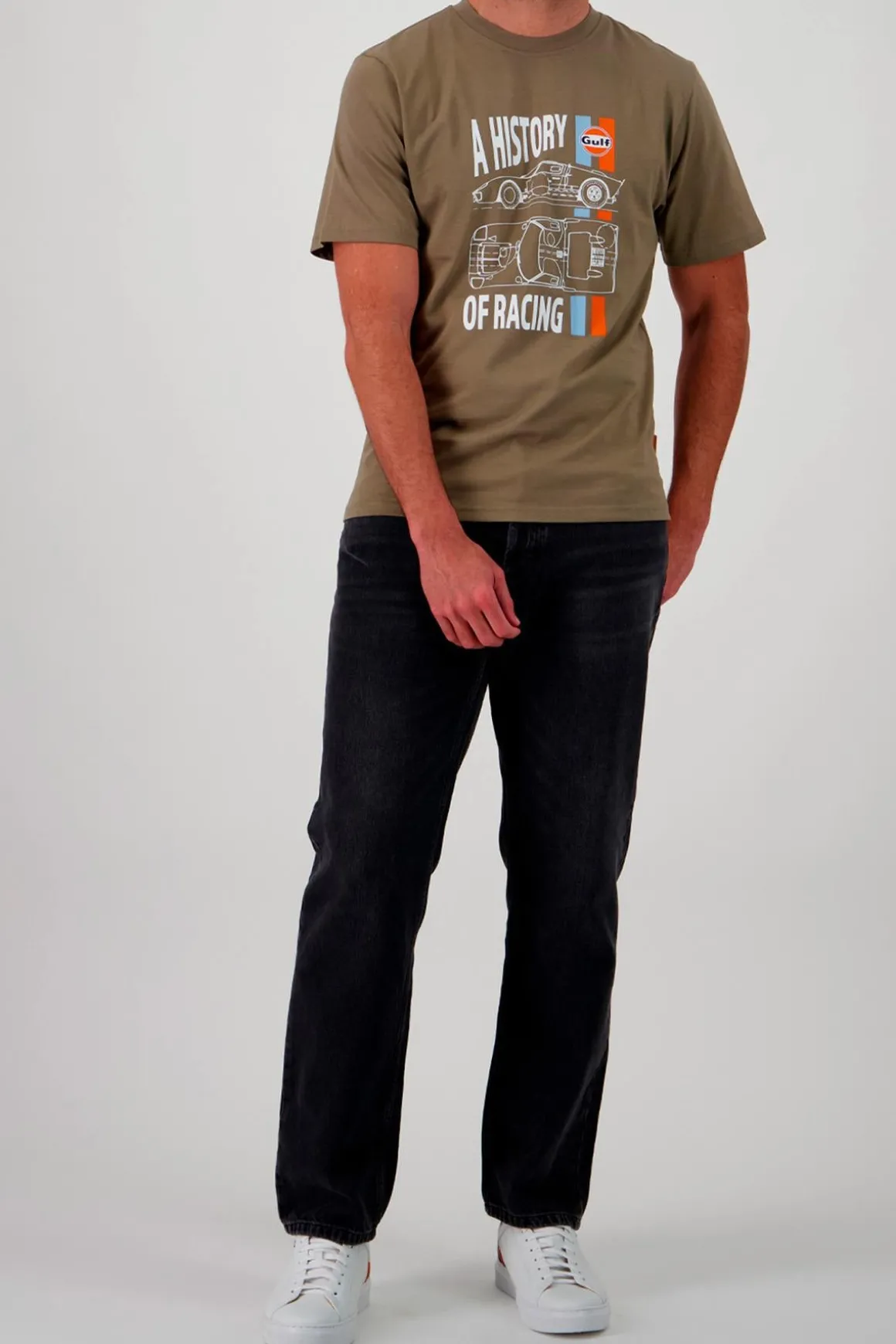 Tee Shirt Homme Gulf Tee Shirt Gulf Tsm01-324 Olive