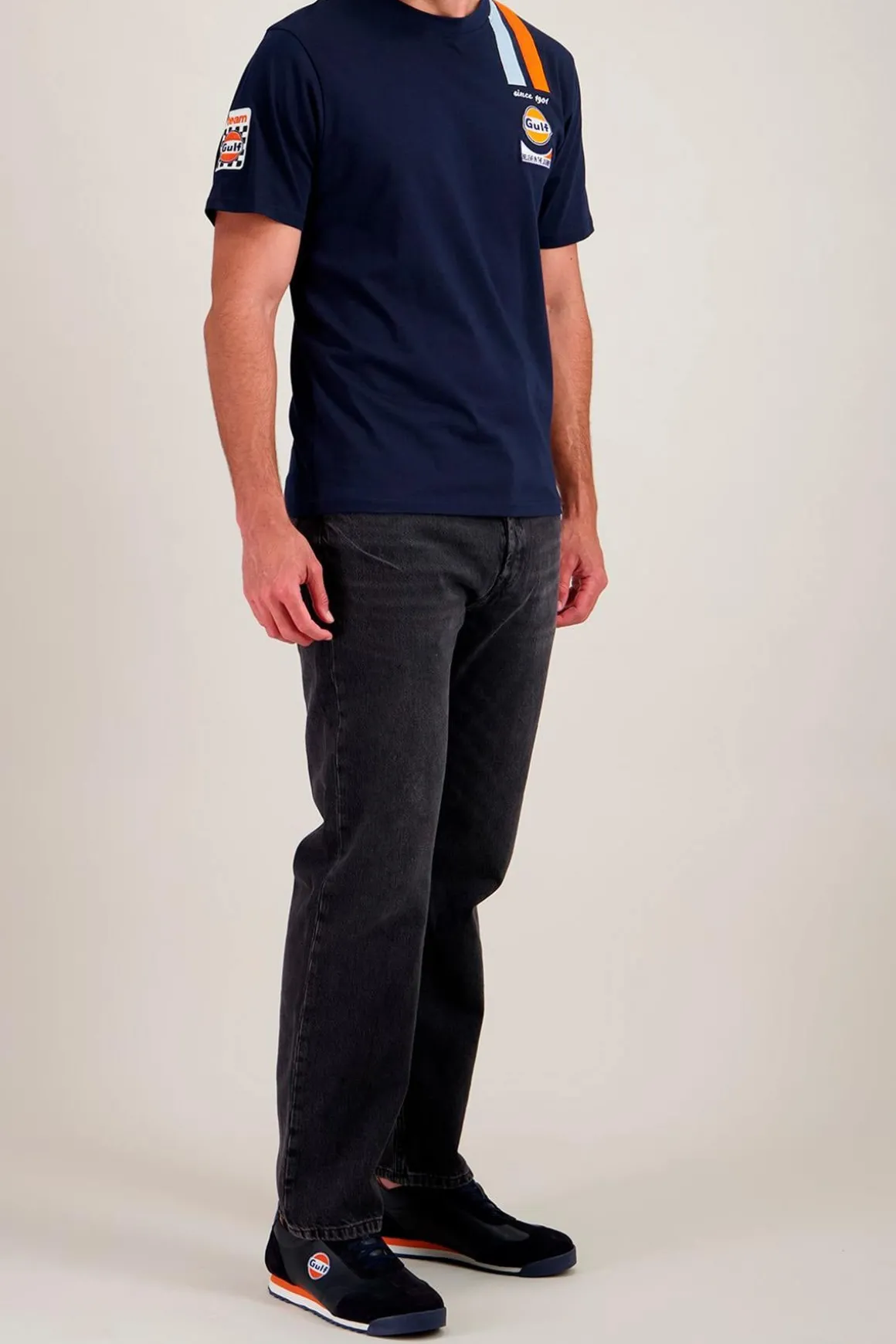Tee Shirt Homme Gulf Tee Shirt Gulf Tsm03-100 Navy