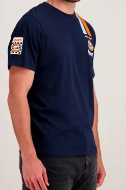 Tee Shirt Homme Gulf Tee Shirt Gulf Tsm03-100 Navy