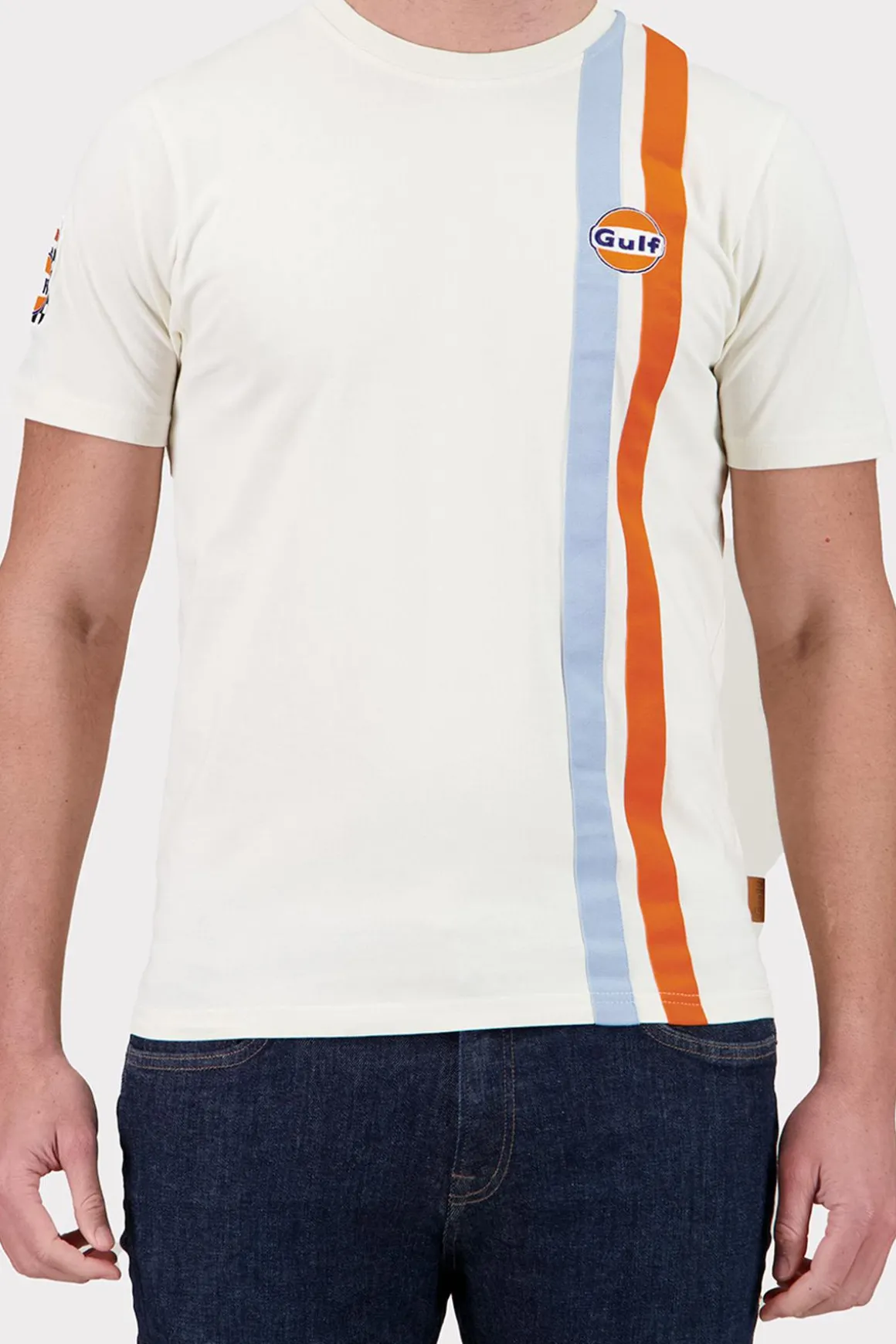 Tee Shirt Homme Gulf Tee Shirt Tsm03-003 Ecru