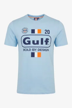 Tee Shirt Homme Gulf Tee Shirt Gulf Tsm02-125 Light Blue