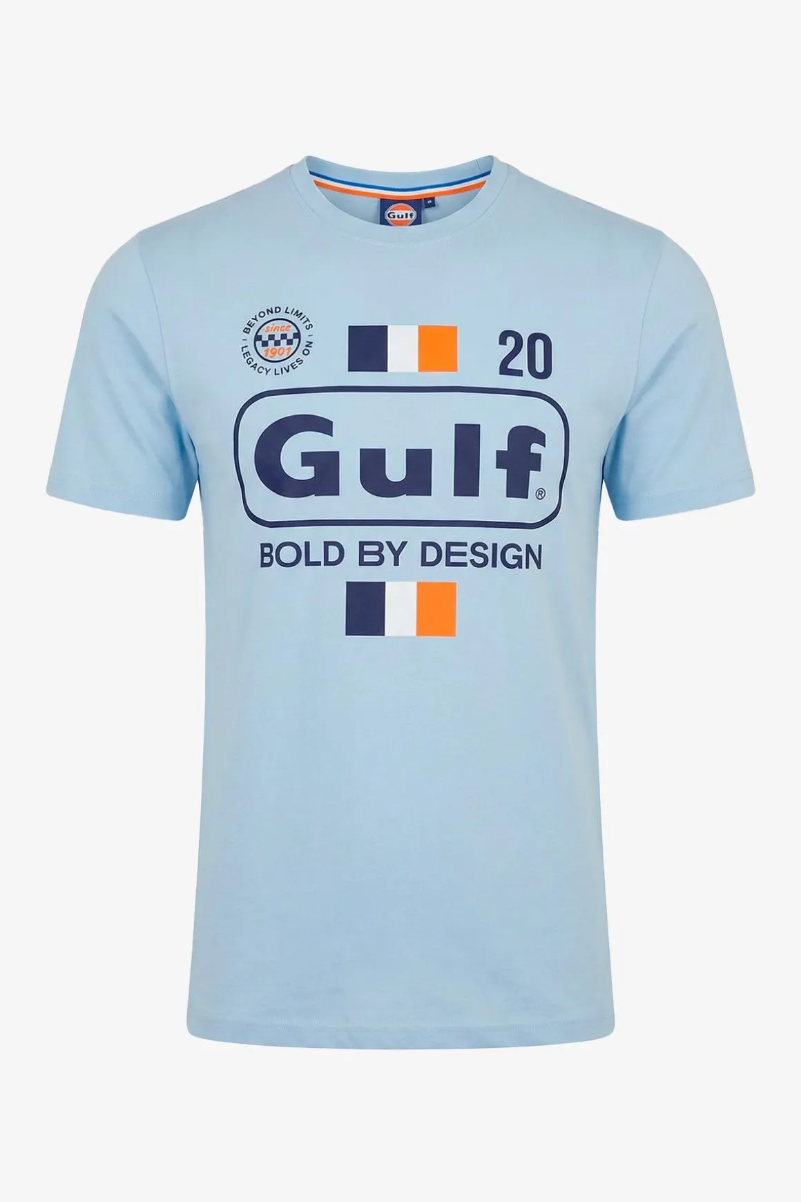 Tee Shirt Homme Gulf Tee Shirt Gulf Tsm02-125 Light Blue