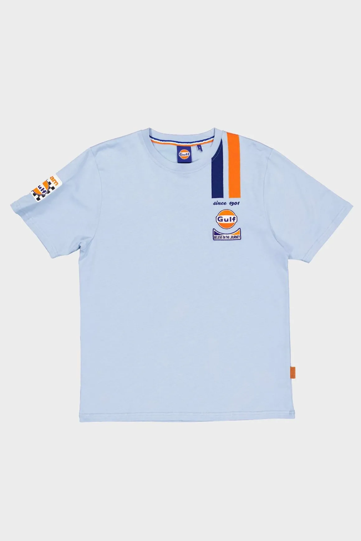 Tee Shirt Homme Gulf Tee Shirt Gulf Tsm03-125 Light Blue