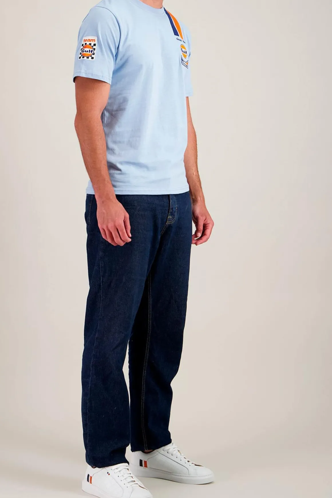 Tee Shirt Homme Gulf Tee Shirt Gulf Tsm03-125 Light Blue