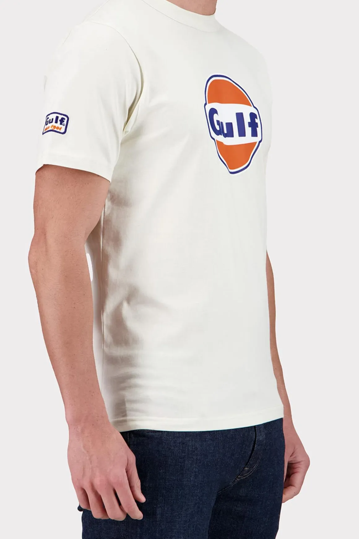 Tee Shirt Homme Gulf Tee Shirt Tsm05-003 Ecru