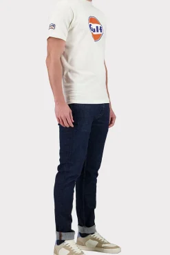 Tee Shirt Homme Gulf Tee Shirt Tsm05-003 Ecru