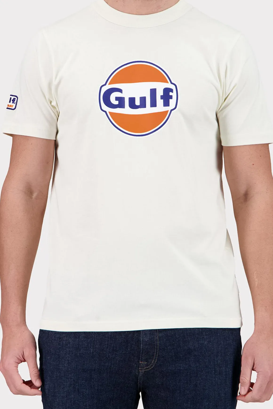 Tee Shirt Homme Gulf Tee Shirt Tsm05-003 Ecru