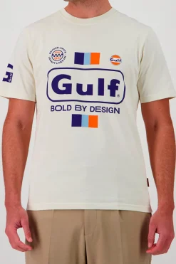 Tee Shirt Homme Gulf Tee Shirt Gulf Tsm02-003 Ecru