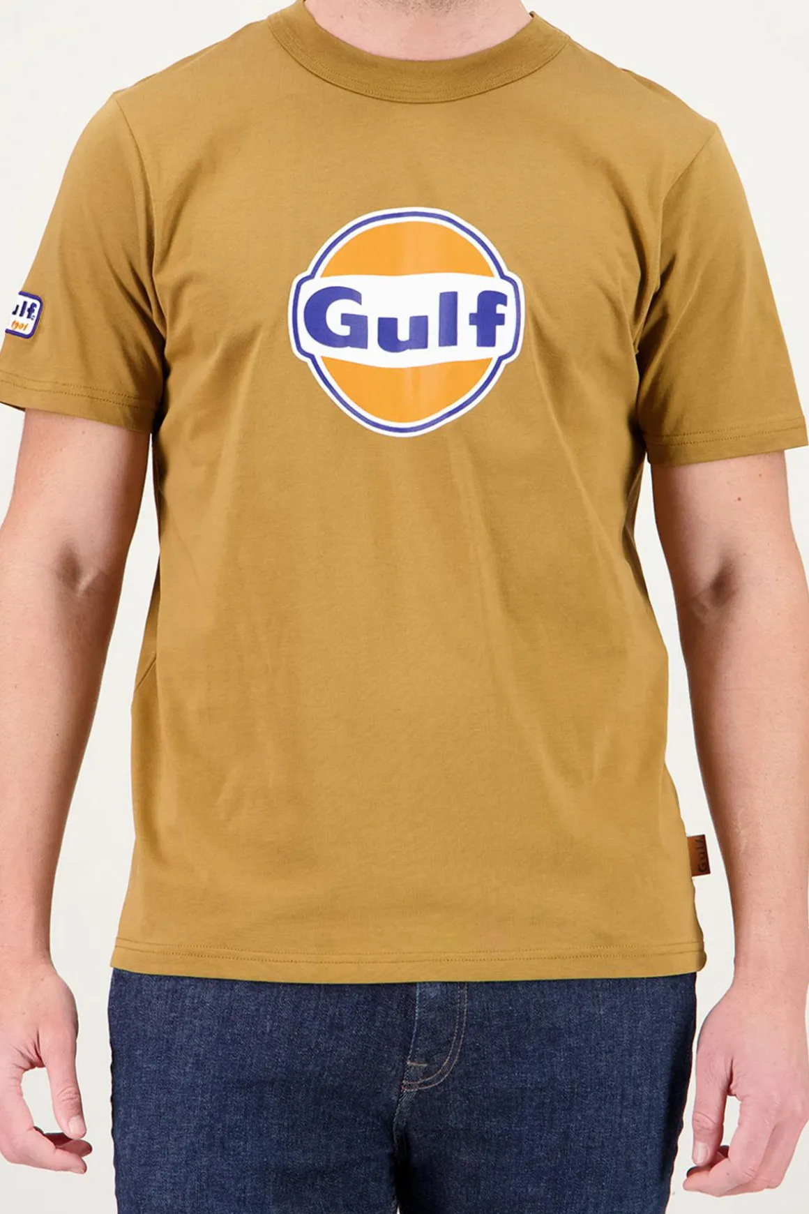 Tee Shirt Homme Gulf Tee Shirt Tsm05-580 Caramel