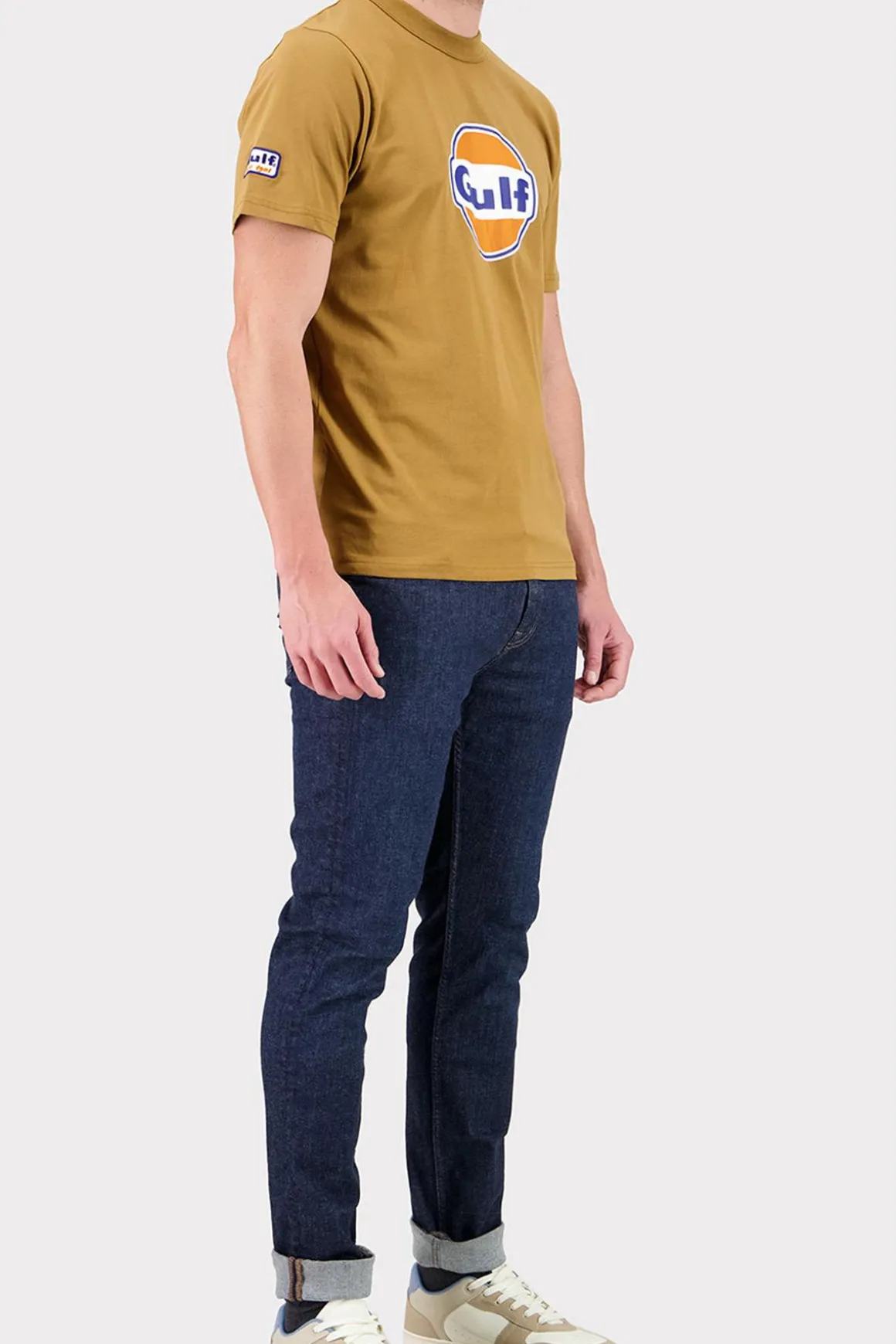 Tee Shirt Homme Gulf Tee Shirt Tsm05-580 Caramel