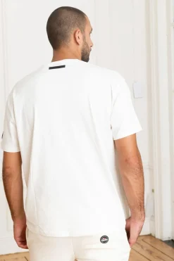 Tee Shirt Homme Helvetica Mountain Pioneers Barwin White
