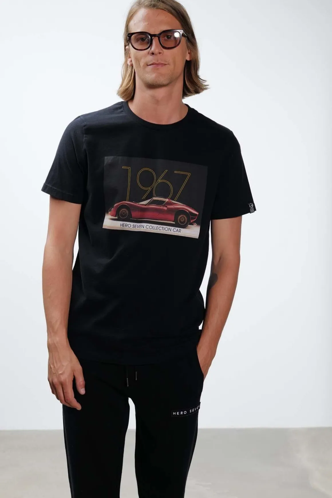Tee Shirt Homme Hero Seven Alpha 67 Asphalte