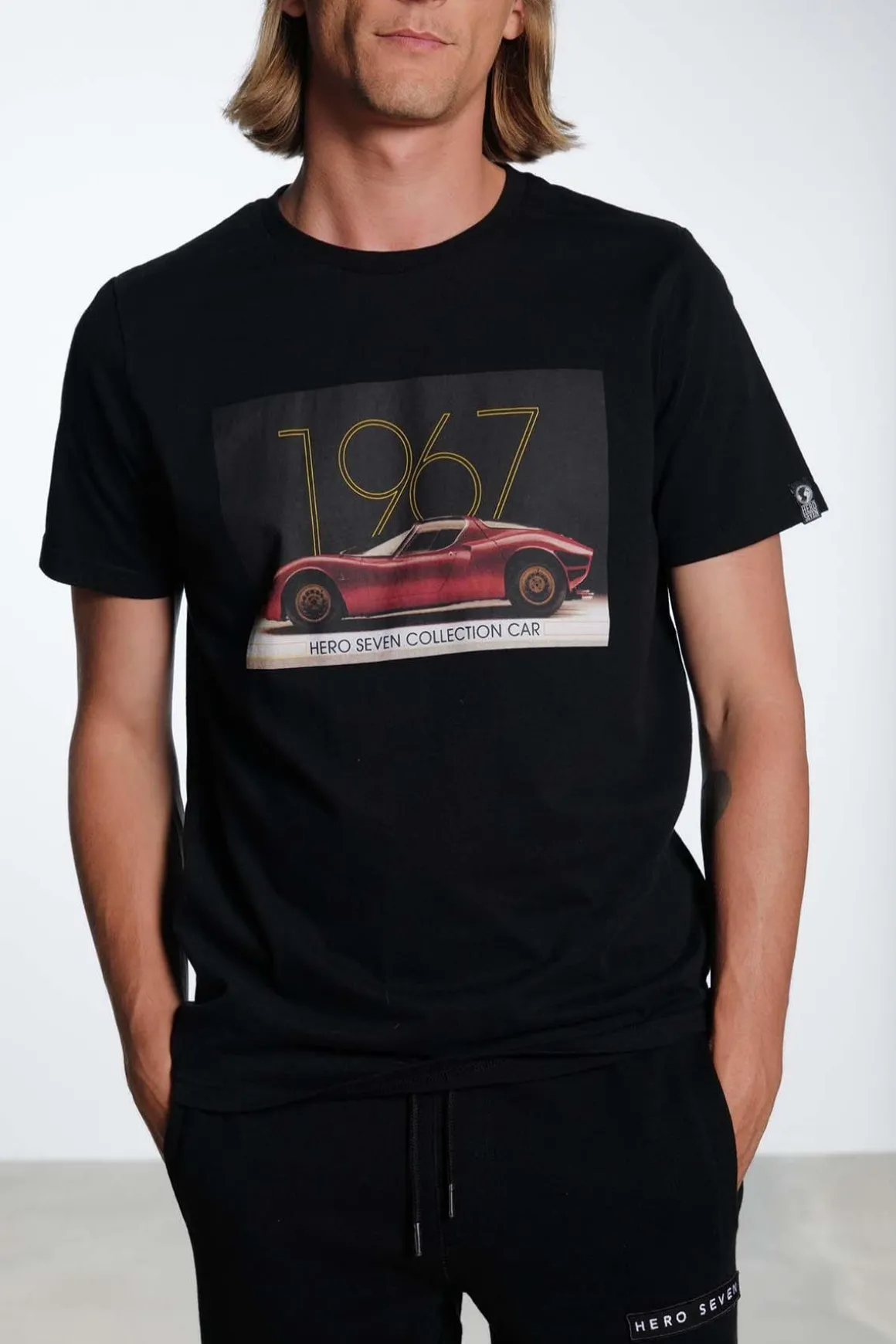 Tee Shirt Homme Hero Seven Alpha 67 Asphalte