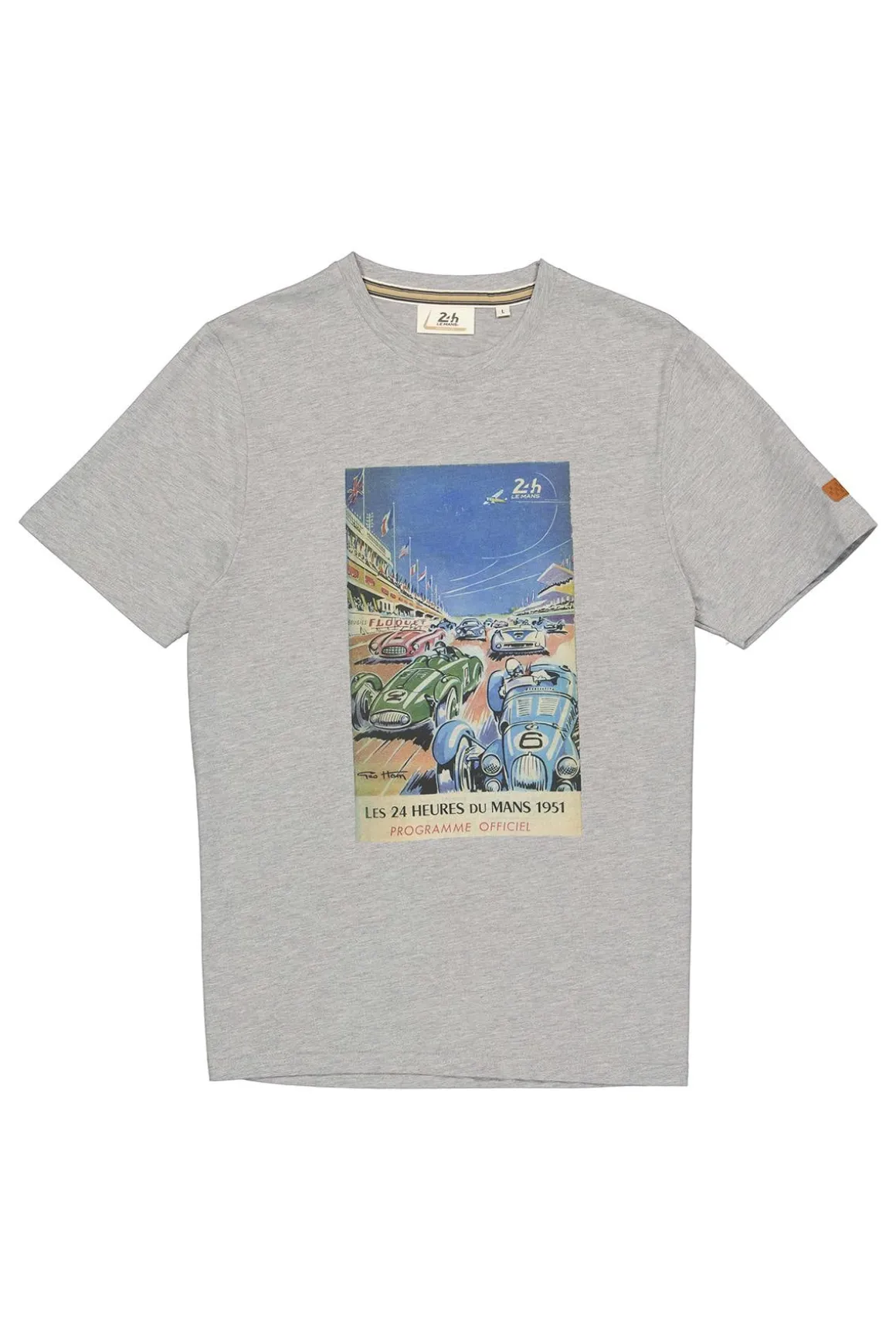 Tee Shirt Homme 24H Le Mans Tee Shirt Tsm51-400 Gris