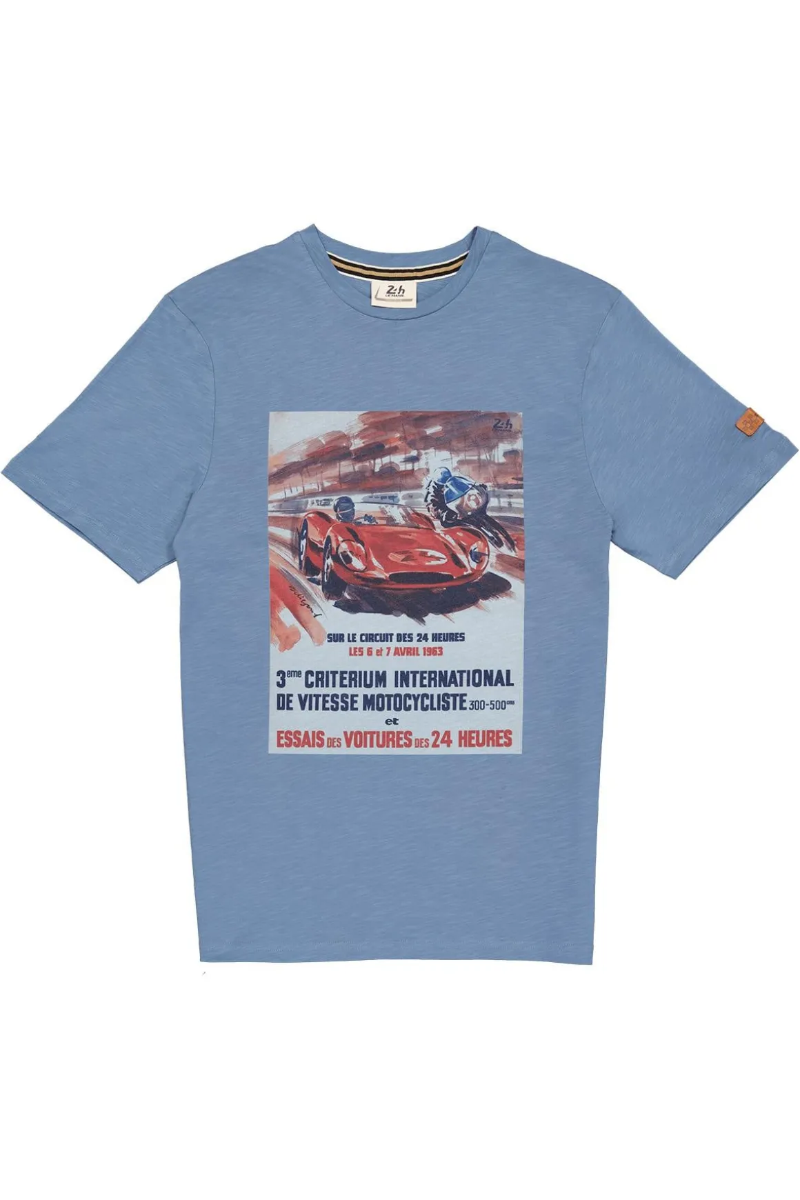 Tee Shirt Homme 24H Le Mans Tee Shirt Tsm63-150 Bleu