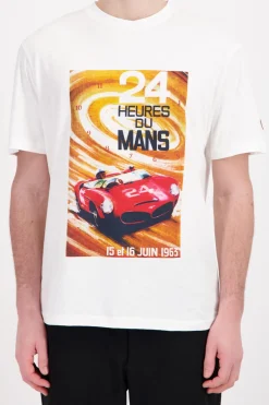 Tee Shirt Homme 24H Le Mans Tsm63-002 Ecru