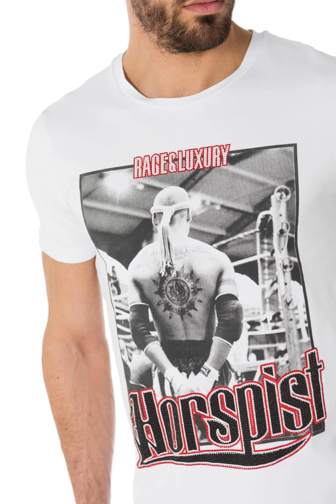 Tee Shirt Homme Horspist Jordan M500 White/Red