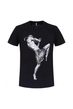 Tee Shirt Homme Horspist Kick M500 Black
