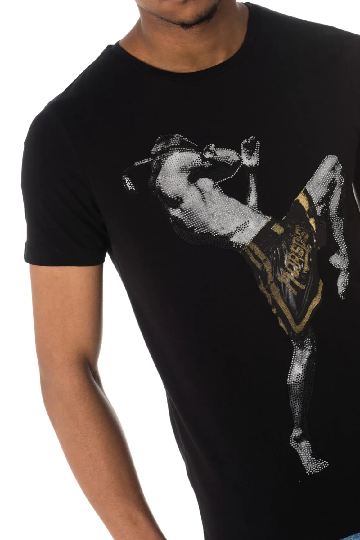 Tee Shirt Homme Horspist Kick M500 Black