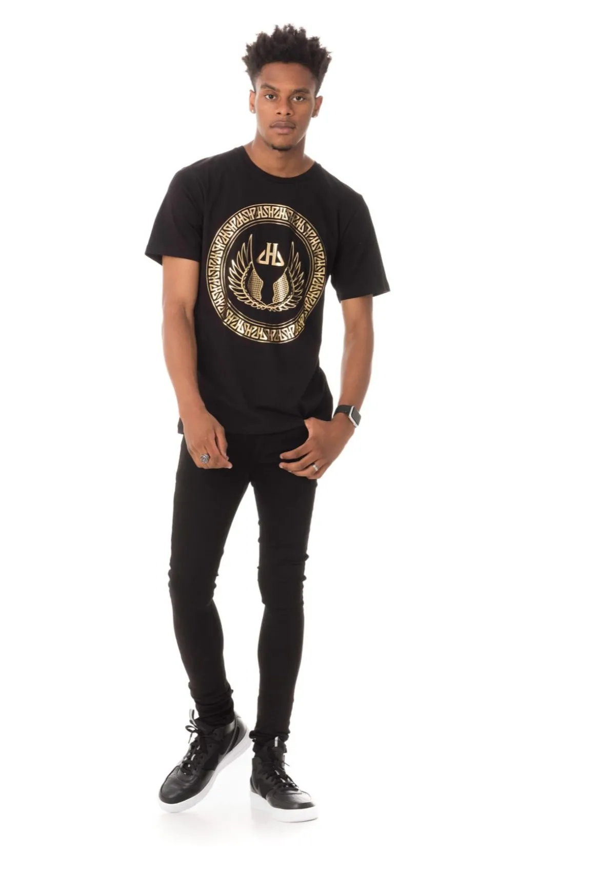 Tee Shirt Homme Horspist Paul Booster Black/Gold