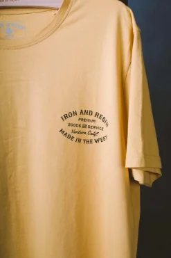 Tee Shirt Homme Iron & Resin Rotary Tee Gold
