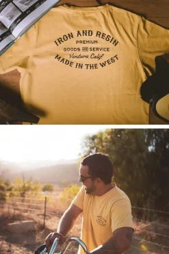 Tee Shirt Homme Iron & Resin Rotary Tee Gold