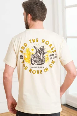 Tee Shirt Homme Iron & Resin The Horse You Rode Tee Natural