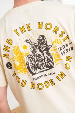 Tee Shirt Homme Iron & Resin The Horse You Rode Tee Natural