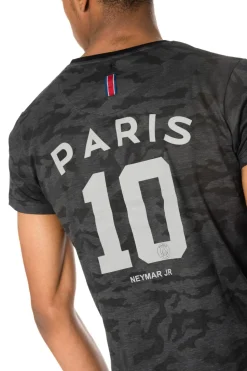 Tee Shirt Homme Paris Saint Germain T-Shirt D Nahil Noir Neymar