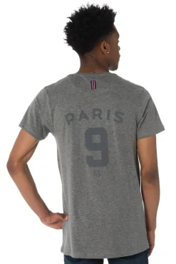 Tee Shirt Homme Paris Saint Germain D Edinson Gris