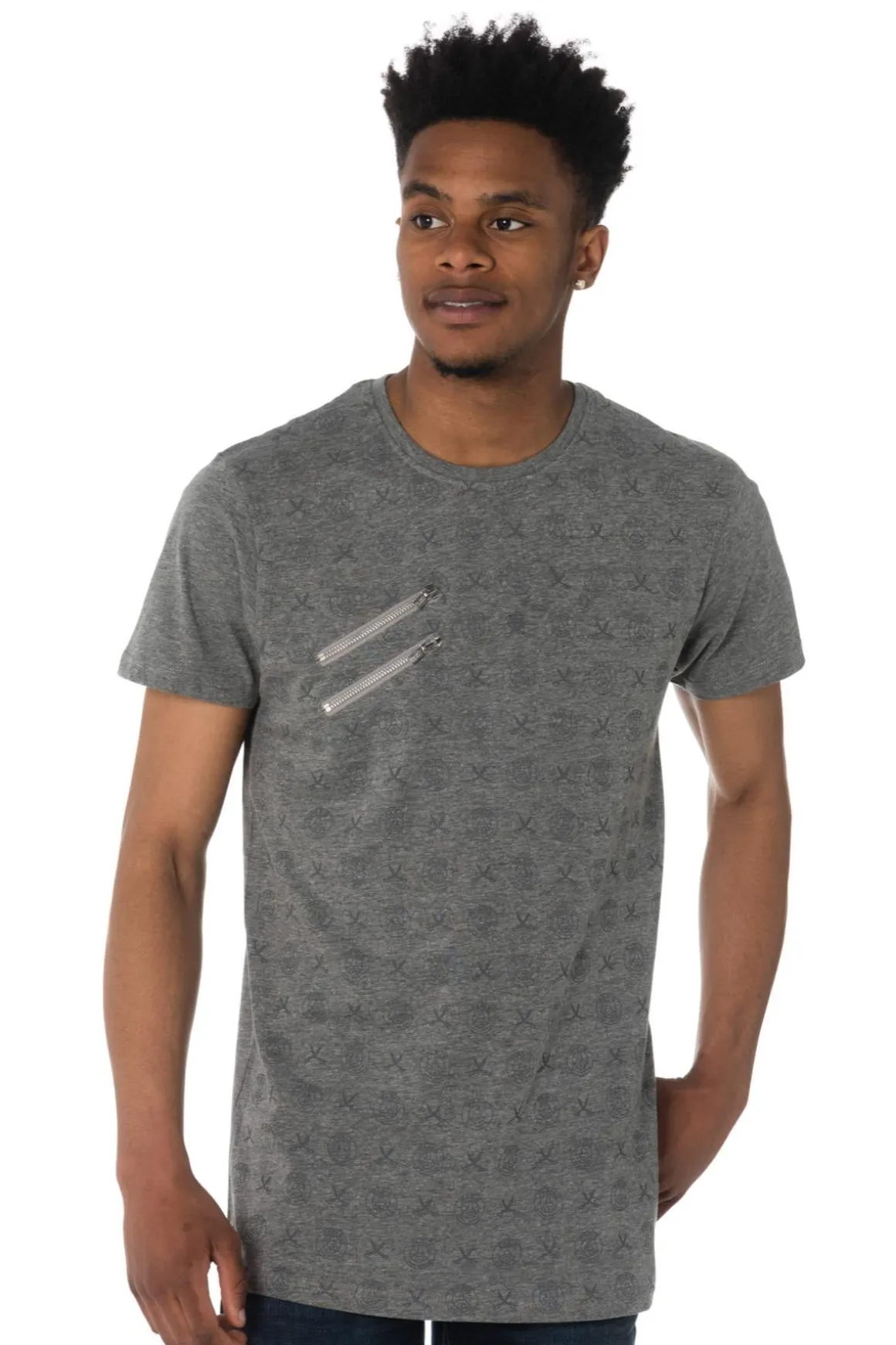 Tee Shirt Homme Paris Saint Germain D Edinson Gris