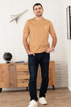 Tee Shirt Homme Patrouille De France Terra Mercerise Dark Beige