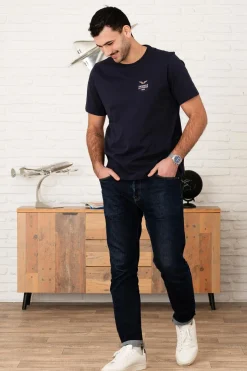 Tee Shirt Homme Patrouille De France Wing Olyh Navy Blue
