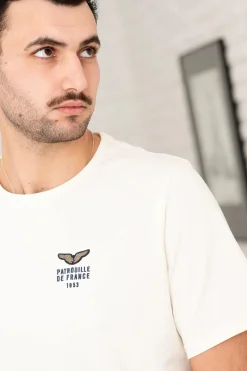 Tee Shirt Homme Patrouille De France Wing Olyh Optic White
