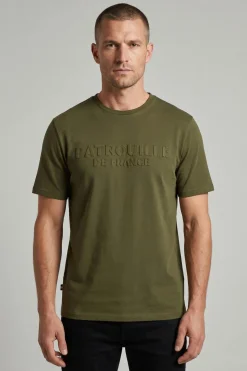 Tee Shirt Homme Patrouille De France Serval Saphir Light Kaki