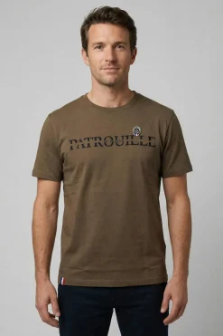 Tee Shirt Homme Patrouille De France Patrouille Saphir Light Kaki