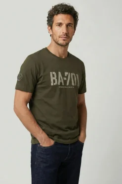 Tee Shirt Homme Patrouille De France Ba-701 Mercerise Kaki