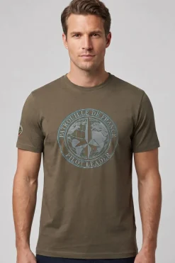 Tee Shirt Homme Patrouille De France World Saphir Light Kaki