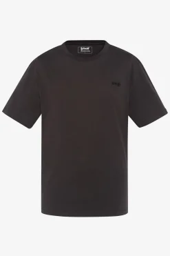 Tee Shirt Homme Schott Tsbase01 Washed Black / Off White