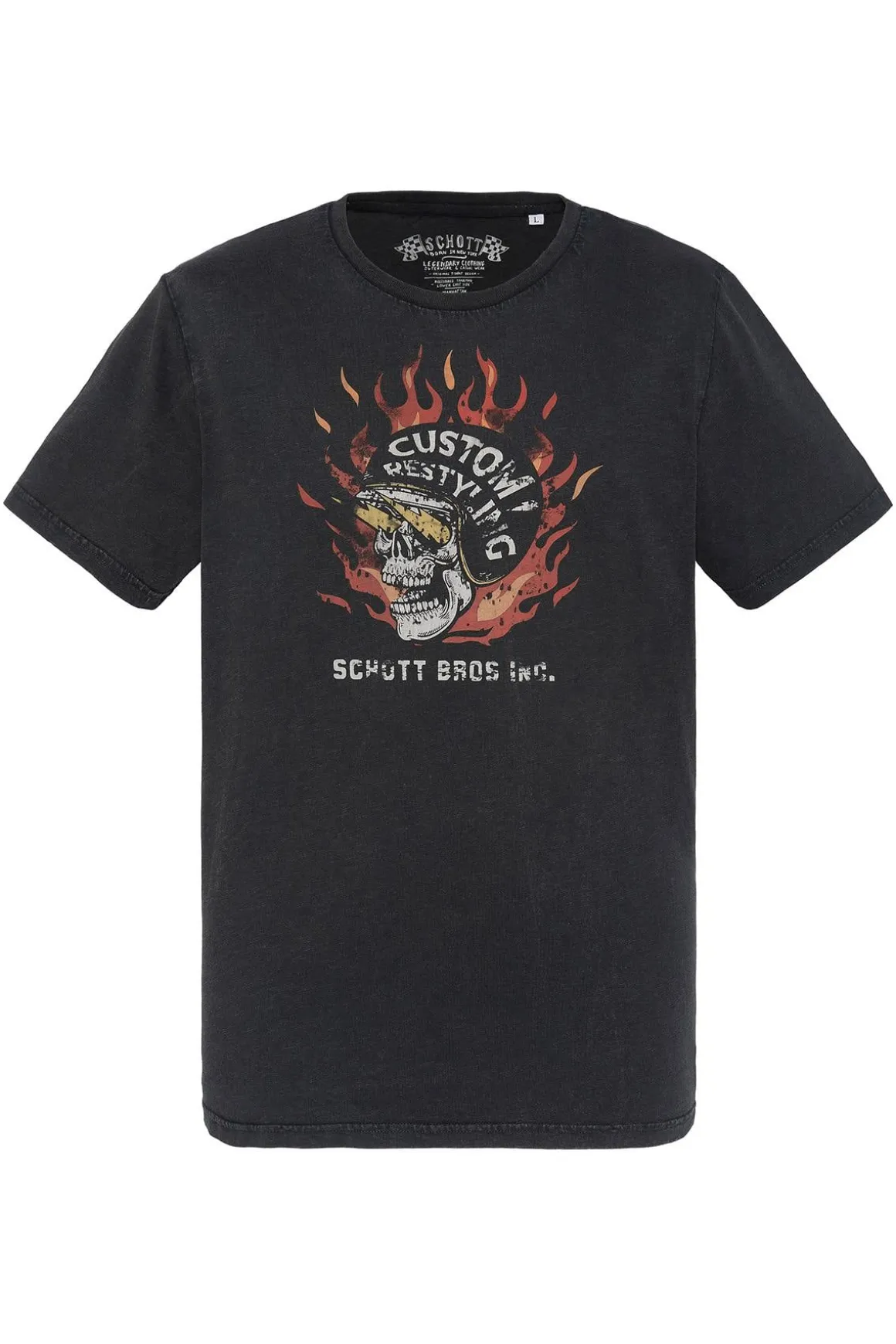 Tee Shirt Homme Schott Tselis Black