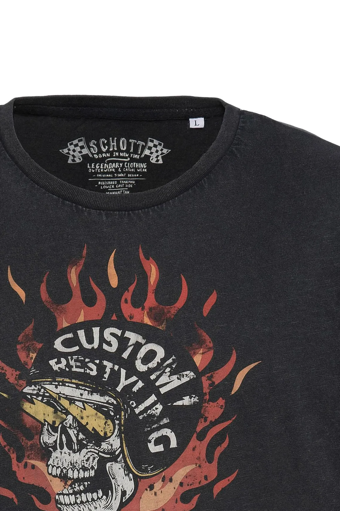 Tee Shirt Homme Schott Tselis Black