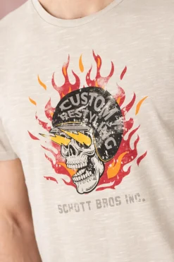 Tee Shirt Homme Schott Tselis Ciment