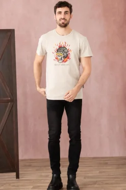 Tee Shirt Homme Schott Tselis Ciment