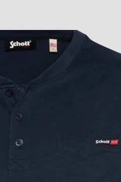 Tee Shirt Homme Schott Tskea4Ml Navy