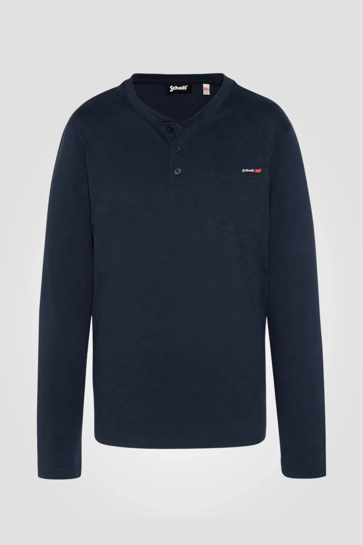Tee Shirt Homme Schott Tskea4Ml Navy