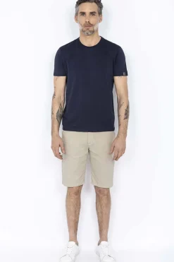 Tee Shirt Homme Schott Ts01Mc Navy/Grey